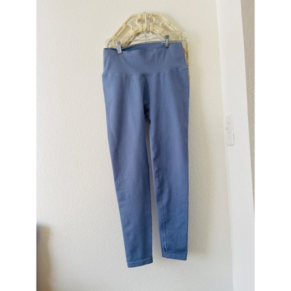 Balance Athletica / Vitality Light Blue Ribbed Leggings Sz 2X - Picture 2 of 5